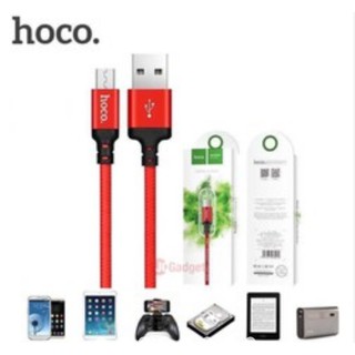 Cáp sạc dây dù Hoco X14 dài 1m,2M - cổng Lightning, android (mầu giao ngẫu nhiên)