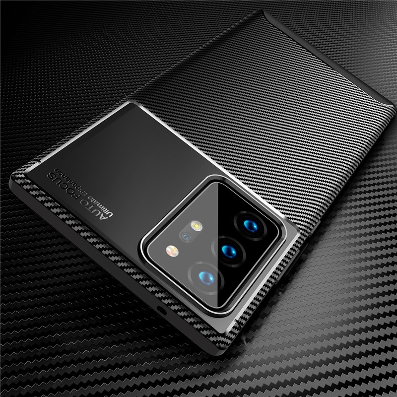 Ốp điện thoại TPU kết cấu chải sợi carbon chịu nhiệt chống vỡ cho Samsung Galaxy Note 20 20 Ultra S20 Plus Ultra