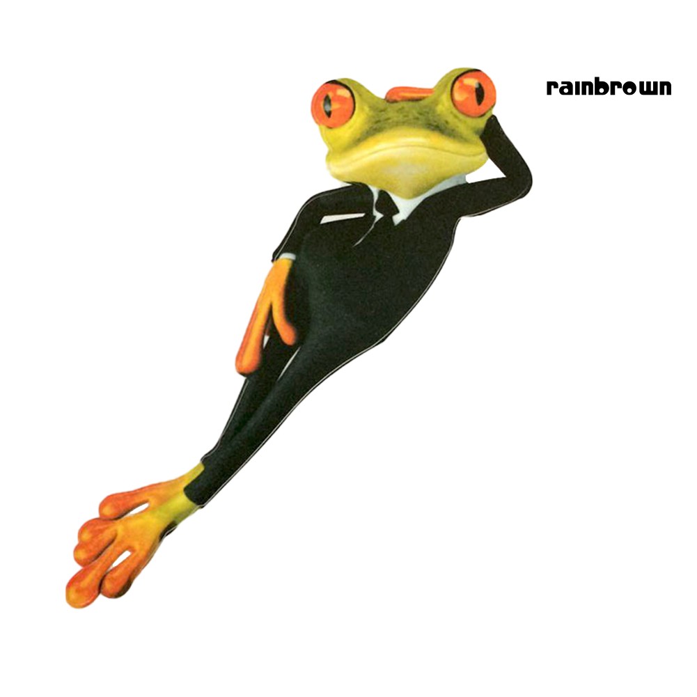 Hình Dán 3d Hình Chú Ếch Vui Nhộn Trang Trí Xe Hơi Chống Trầy Xước Và Chống Thấm Nước