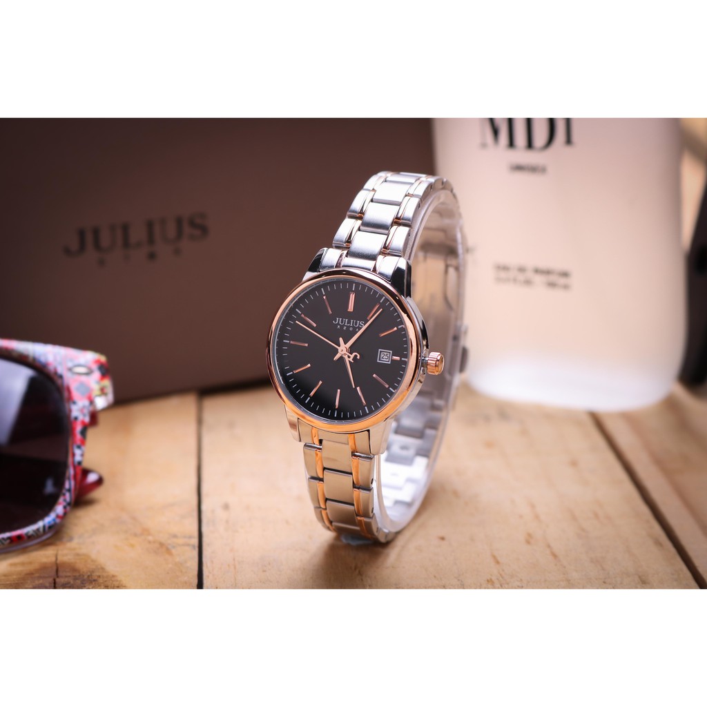 Đồng hồ Unisex Hàn Quốc JULIUS JA-1205 dây thép