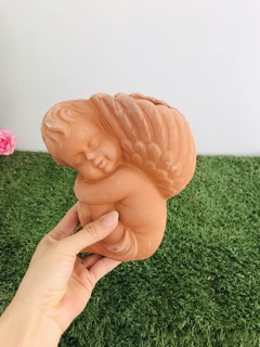 Chậu đất nung thiên thần - cao 17cm