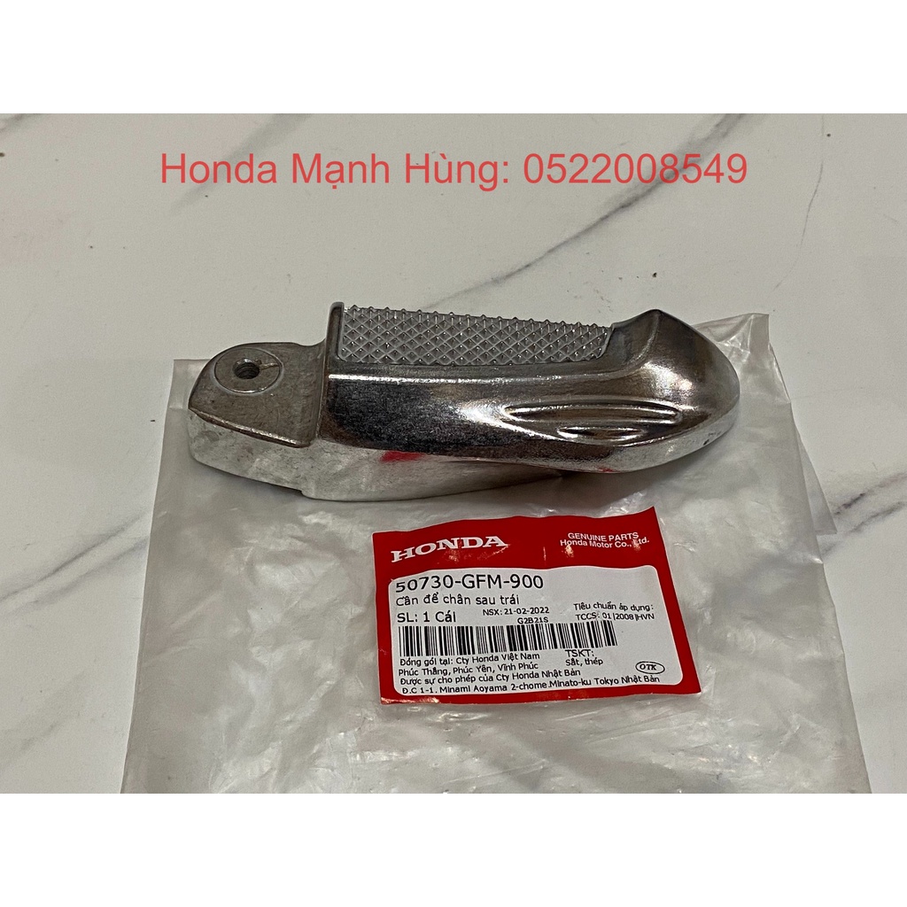 Cần để chân sau - gác chân sau bên trái HONDA LEAD 110 Cũ năm 2009-2011-2012. 50730GFM900