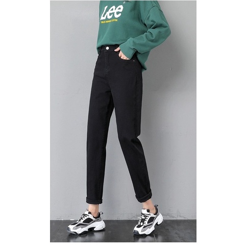 Quần bò baggy nữ quần jean đen baggy nữ quần jeans nữ lưng cao cạp cao quần nữ đẹp hot 2022 SKShop22 | BigBuy360 - bigbuy360.vn