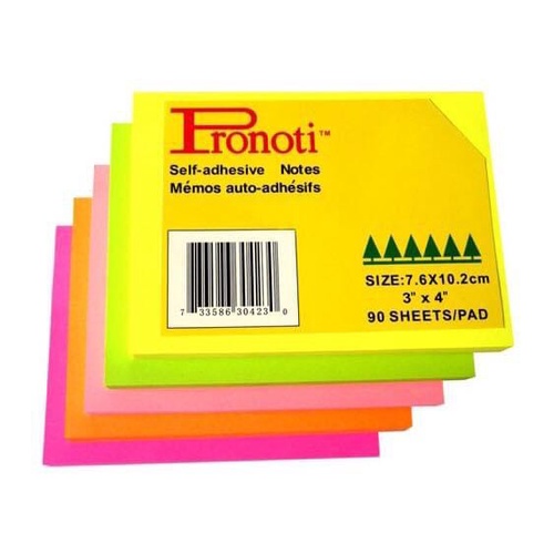 Giấy note dạ quang Pronoti 3x2 76mmx 51mm