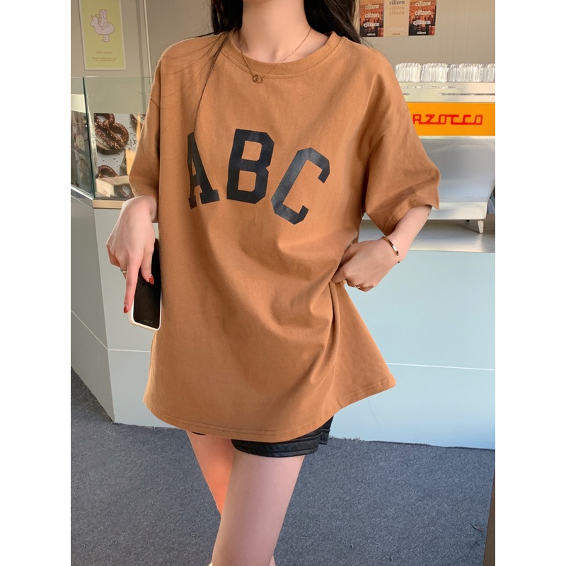 NRVP Áo Thun NgắN Tay DáNg RộNg ThờI Trang Cho Nữ