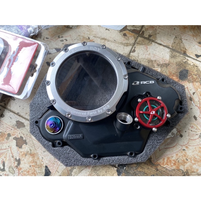 Nắp lọc nhớt rcb trong suốt gắn ex150 - 155