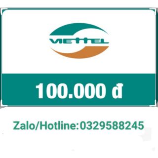 Thẻ viettel 100k