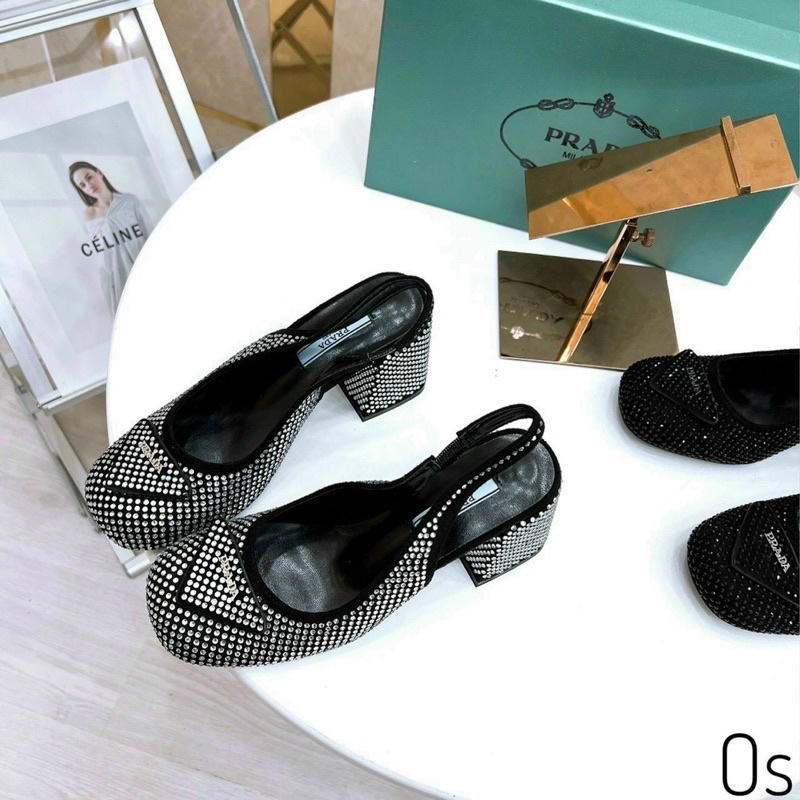 Giầy Prada full đá  tinh xinh lung linh
