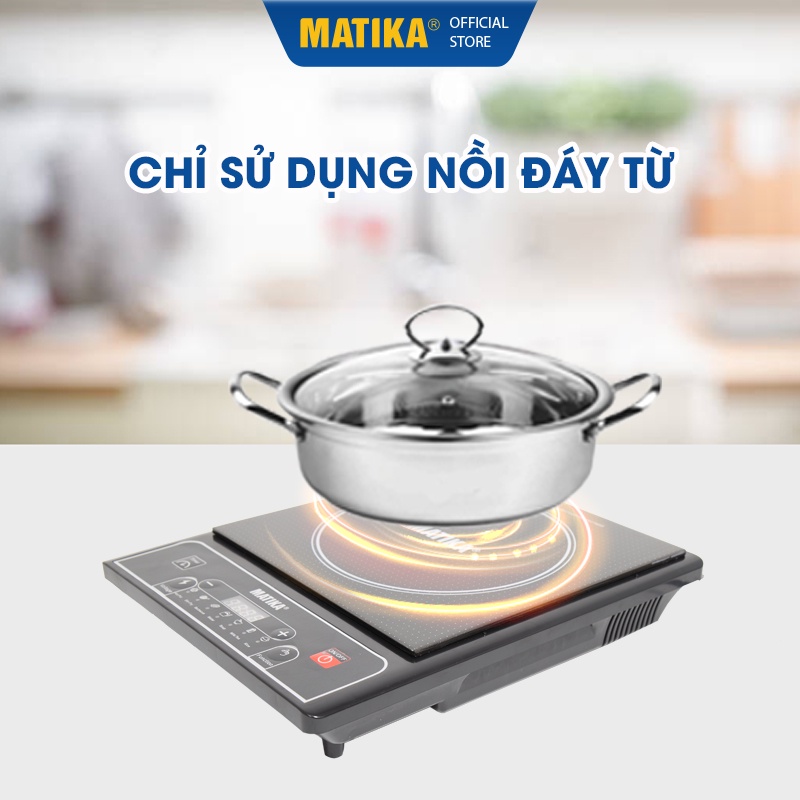 Bếp Từ Đơn MATIKA Tặng Kèm Nồi Lẩu Inox MTK2111