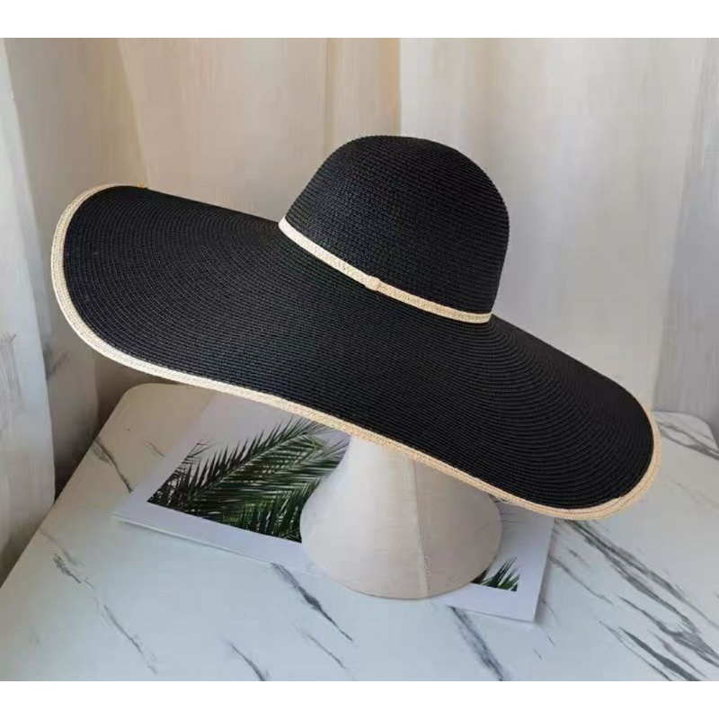Nón mũ đi biển đẹp rộng vành phối viền Lh0917399527