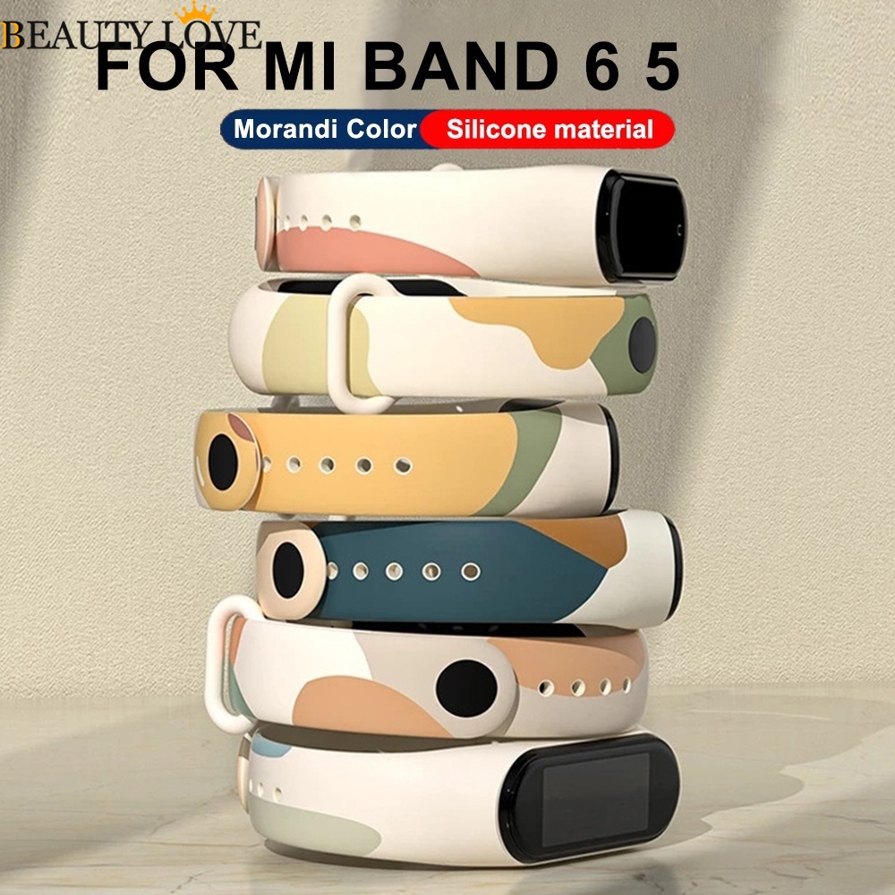 Dây Đeo Tay Thay Thế Bằng Silicone Mềm Cho Xiaomi Mi Band 6 5