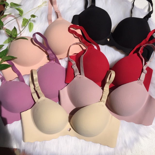 áo ngực su vân ngang ko gọng chất cực đẹp- su tim