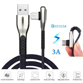 Dây cáp sạc nhanh tích hợp truyền dữ liệu Lightning Micro USB Type C 1m 2m cho iOS Android