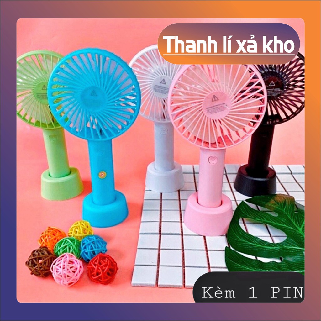 Quạt cầm tay 💖𝑭𝑹𝑬𝑬𝑺𝑯𝑰𝑷💖 Quạt tích điện 3 tốc độ gió N9 - Quạt để bàn mini - Quạt sạc