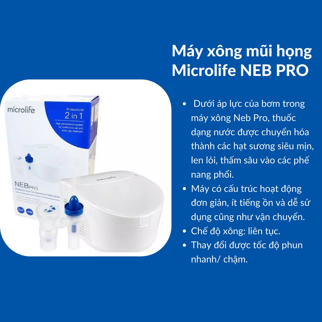 Máy xông khí dung Microlife NEB PRO