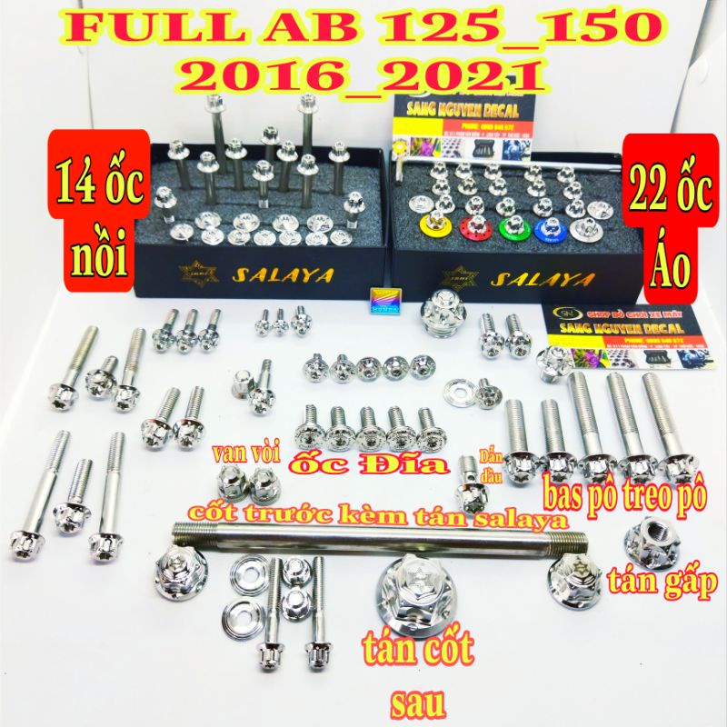 Full ốc salaya Ariblade 125_150 đời 1016_2021