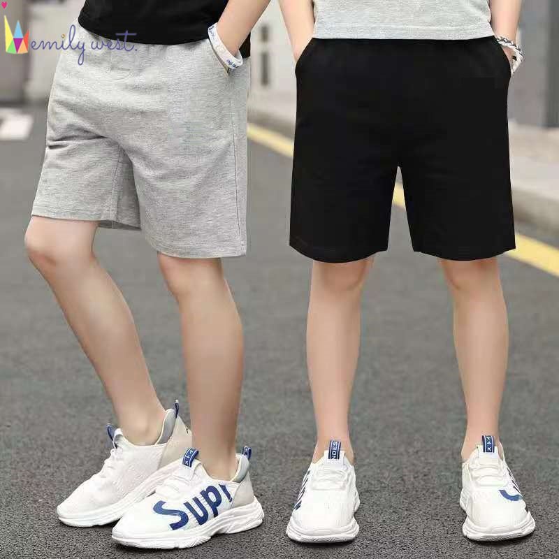 Quần Short Cotton Màu Trơn Thoải Mái Thời Trang Mùa Hè Cho Bé Trai 1-9 Tuổi