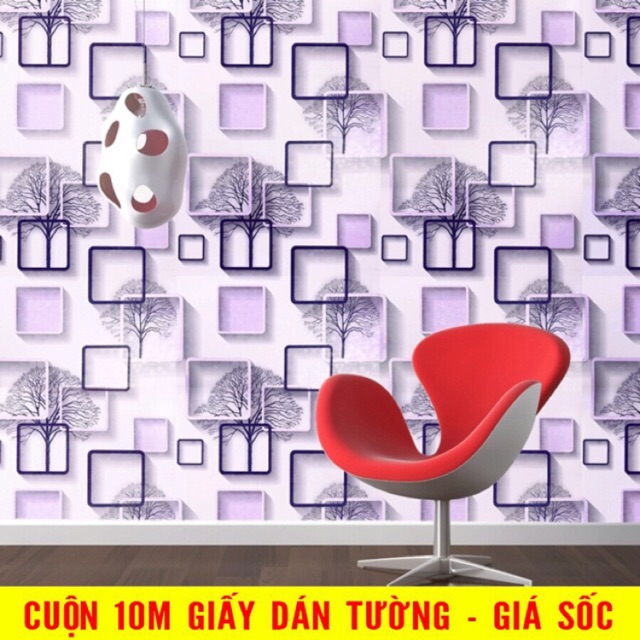 10m Giấy dán tường (decal cuộn) Ô tím