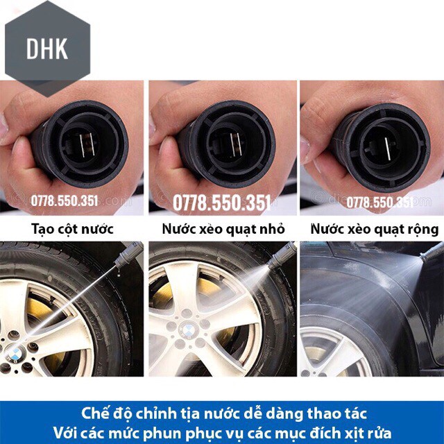 Súng Xịt - Súng Rửa Xe Áp Lực Cao Chính hãng