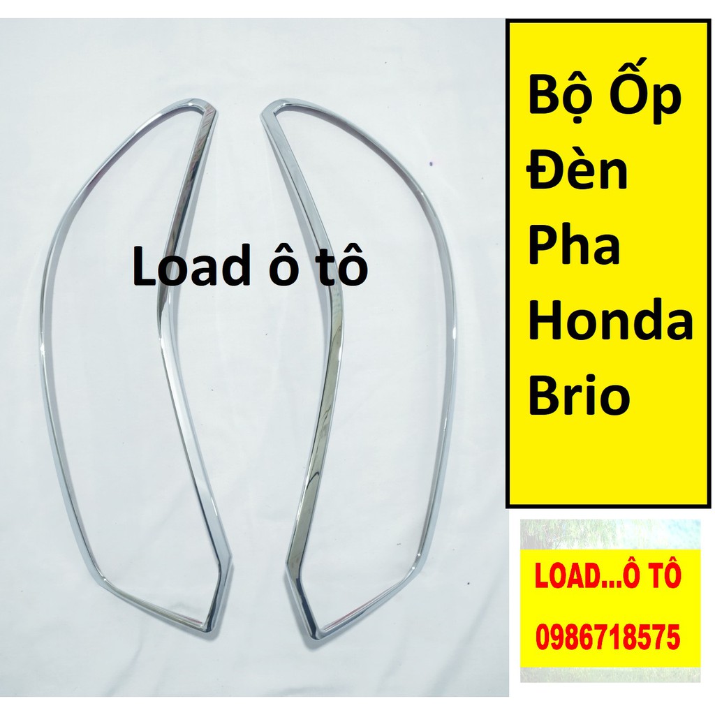 Ốp Đèn Pha Và Hậu Honda Brio 2022-2019 Mạ Crom Cao Cấp