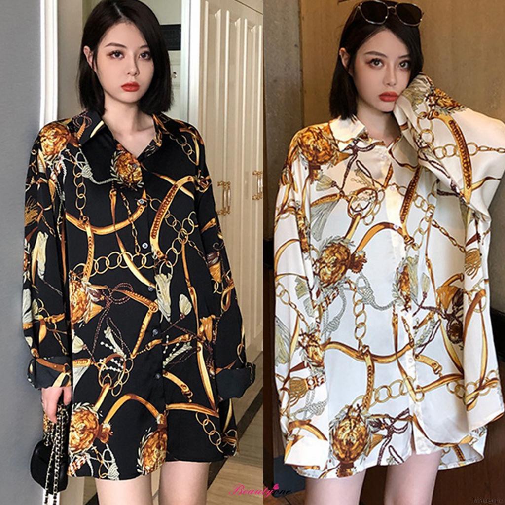 Áo sơ mi tay dài phối nút thời trang cho nữ