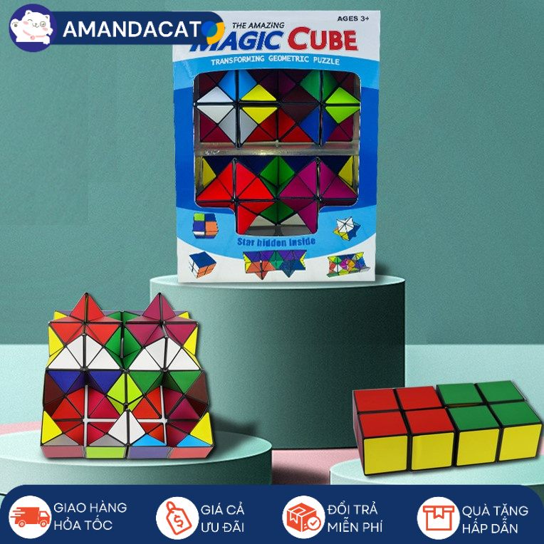 [Hàng sẵn] Rubik Kim Cương Nhiều Màu - Đồ Chơi Thông Minh