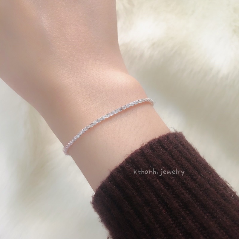 Lắc Tay Bạc 925 kim sa