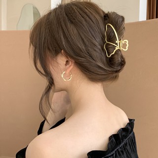 Kẹp Tóc Nữ Càng Cua Kim Loại Hình Bướm Phong Cách Hàn Quốc Sang Chảnh