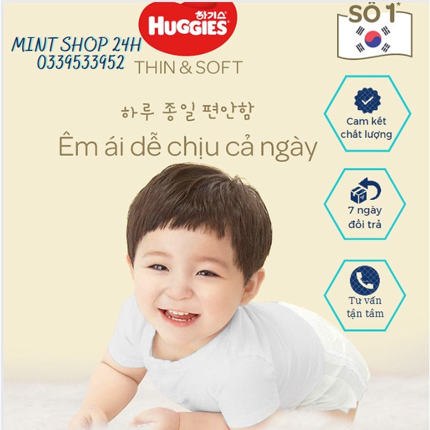 Tã quần Huggies skincare mới L38/M42/xl32 +6 miếng/ Thin & Soft mỏng tàng hình size XL36/L72/XL62/XXL28