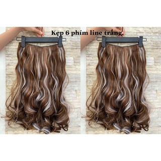 [HÌNH THẬT]Tóc kẹp xoăn line cao cấp