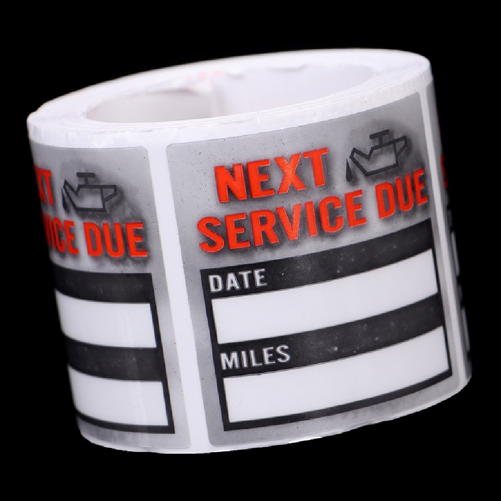[TAT] 100pcs/roll Oil Change/Service Reminder Stickers Window Sticker  Car Sticker CVX