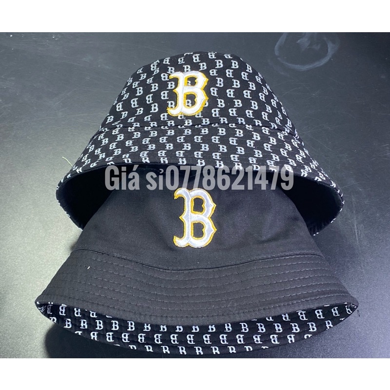 mũ vành cụp - nón bucket in BBB full 2 mặt thêu chữ cá tính