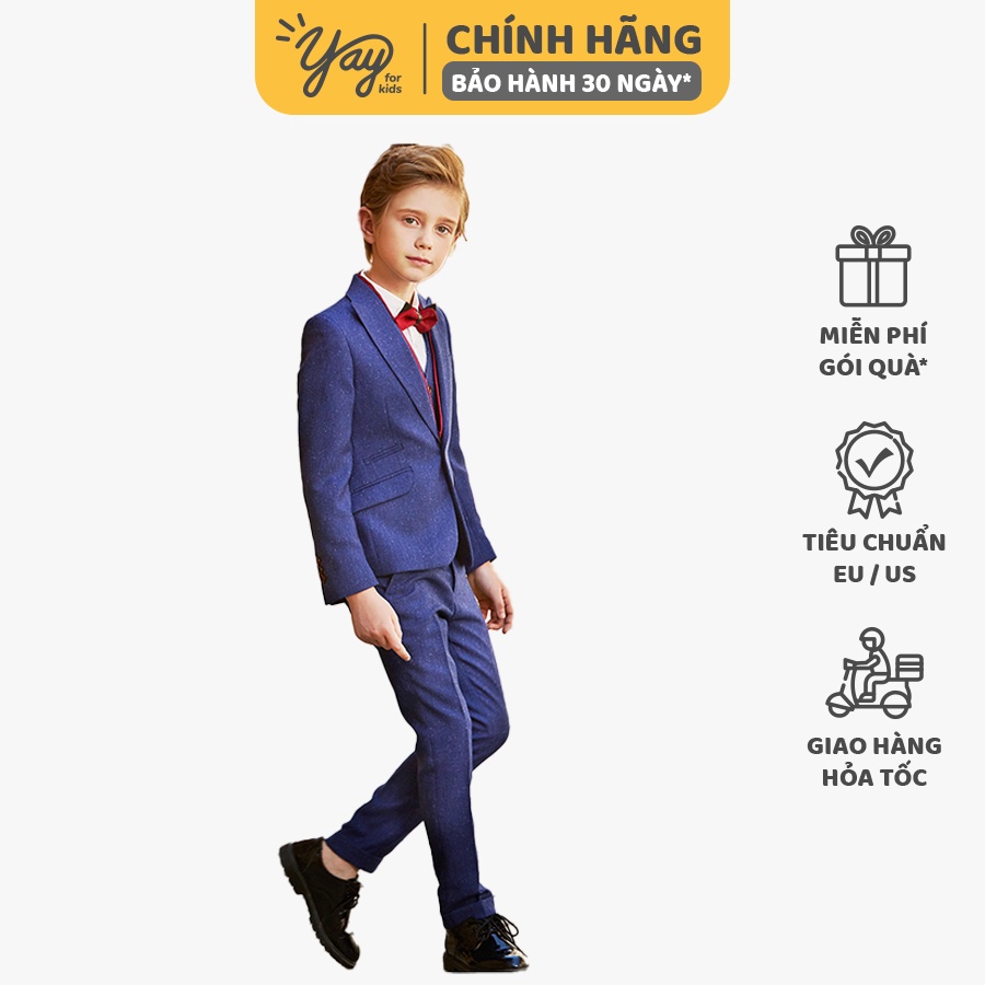 Bộ Suit xanh cho bé trai - Yay