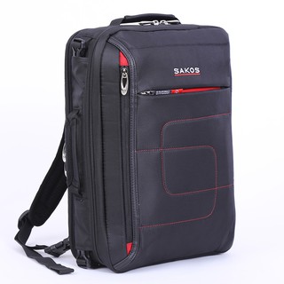 "HOT SALE" Cặp đa năng SAKOS FLASH 10 (Đen đỏ)