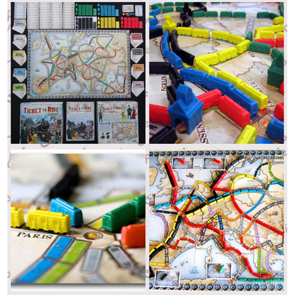 Board Game Ticket To Ride Europe Tiếng Anh Cho Nhóm 2-5 Người Chơi Hấp Dẫn