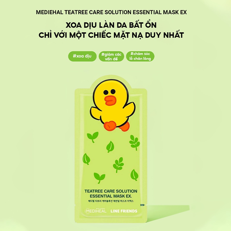 Hộp 10 mặt nạ giấy Mediheal Line Friends &amp; N.M.F Aquaring