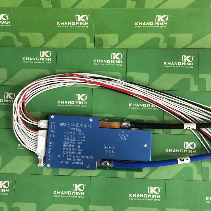 Mạch 17S 63V 45A - 50A Li-ion Li-Po 3.7V, dùng cho pin xe điện công suất lớn