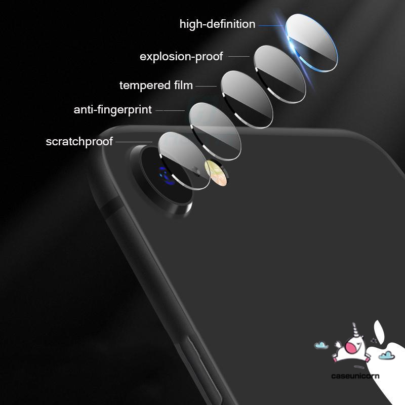 Kính cường lực 9D bảo vệ ống kính camera phía sau cho điện thoại Iphone 6 6s 7 8 Plus X Xr Xs Max Se 2020