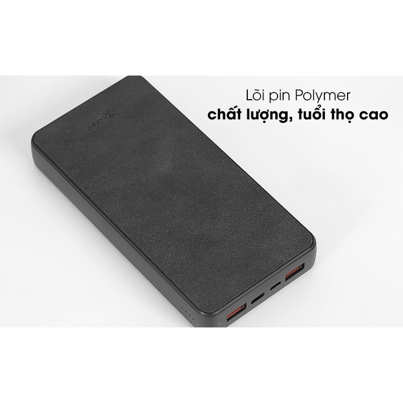 Pin sạc dự phòng Polymer 20000mAh Type C PD QC3.0 Xmobile PowerBox P69D Đen