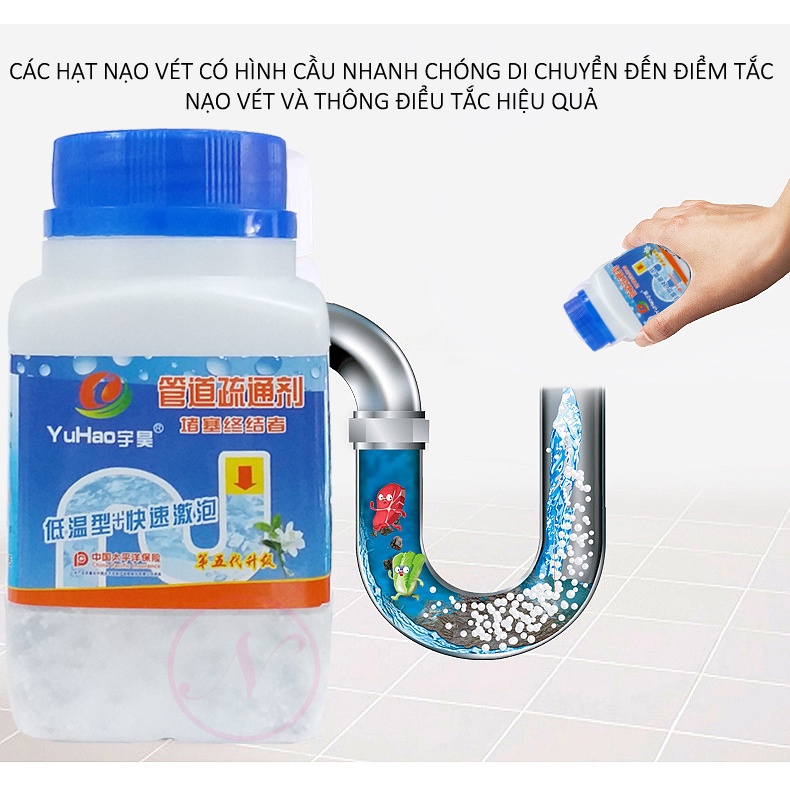 Bột thông cống FASTPRO cực mạnh, thông tắc bồn cầu ống thoát nước thần kỳ | KHO Q6 HCM