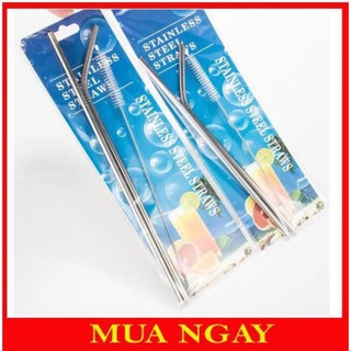 Bộ ống hút inox 304 kèm cọ rửa yeti