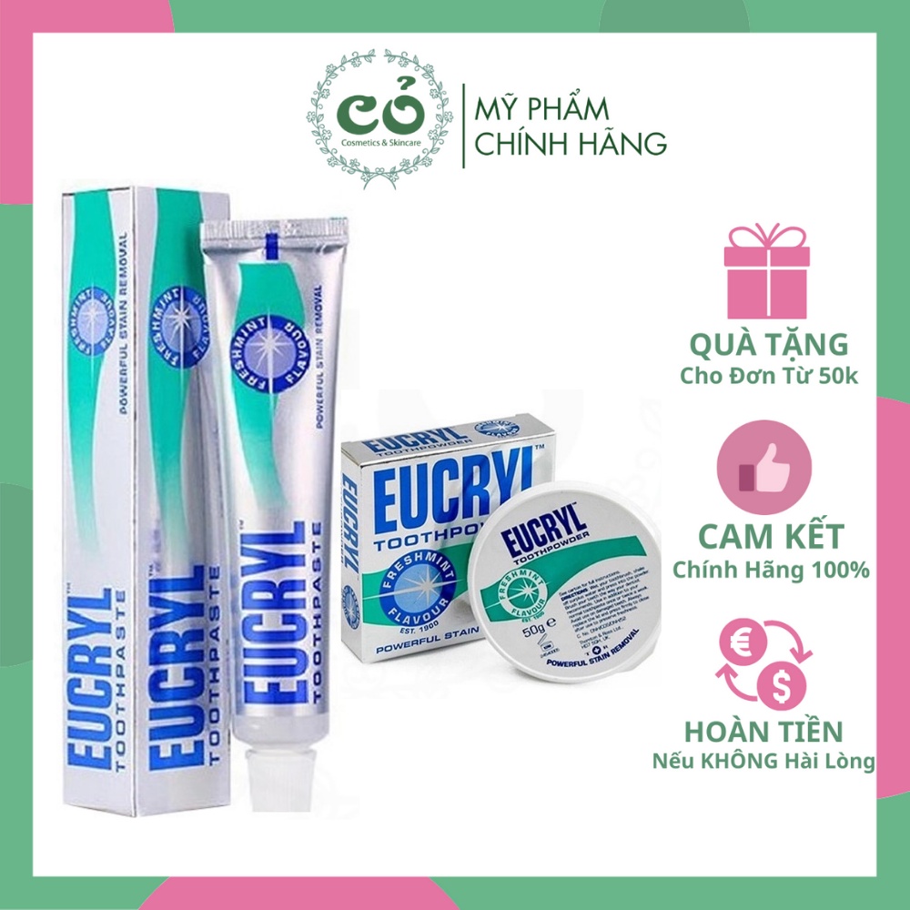 Combo Tẩy Trắng Răng Hoàn Hảo Eucryl