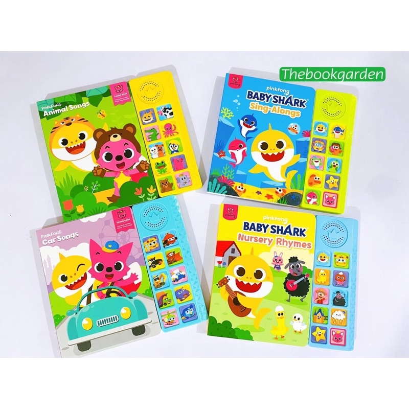 Sách Nhạc Baby Shark Pinkfong - Chính hãng - Sách âm thanh cho bé 1,2,3,4 tuổi sound book