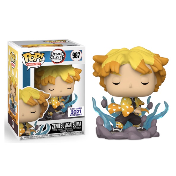 Đồ chơi mô hình funko pop 987 Zenitsu Agatsuma (Thunder Breathing First Form) - Demon Slayer