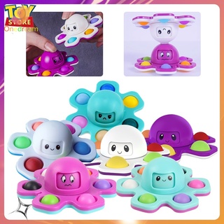 Đồ chơi Fidget Spinner, con quay hình bạch tuộc and pop it, giải trí