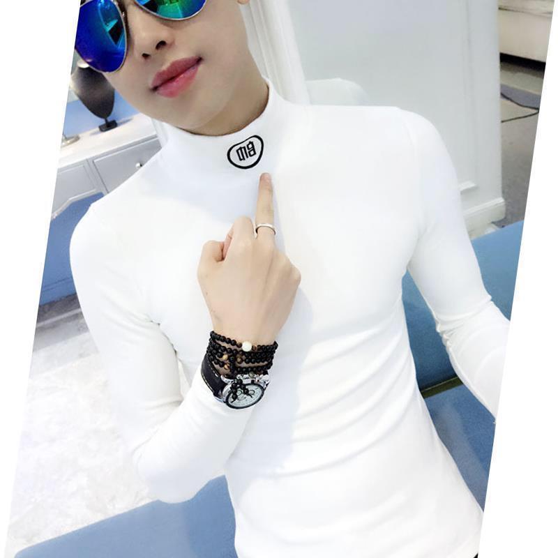 Áo nam Tay Dài Cổ Cao Ôm Dáng Thời Trang