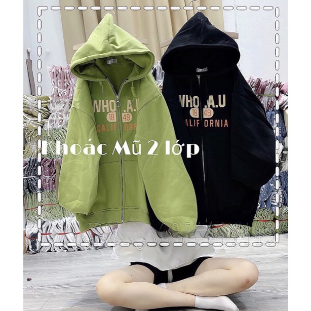 Khoác Hoodie Mũ Rộng In 1984 Chữ Who Nam Nữ Dáng Rộng Tay Bồng Unĩe Uzzlang