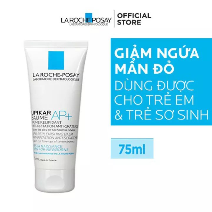 Kem dưỡng giảm ngứa cấp ẩm cho da khô, cơ địa La Roche Posay Lipikar Baume AP+ (75ml - 200ml)