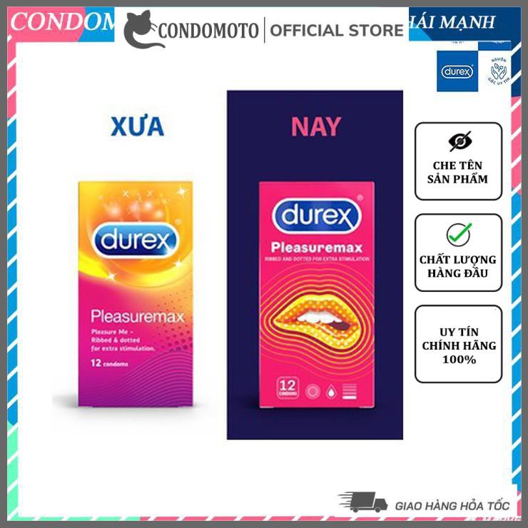 Bao cao su GAI Durex Pleasuremax 12pcs. Bao cao su gai tăng độ khoái cảm, sâu càng thấm.