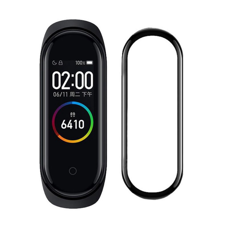 Miếng bảo vệ toàn màn hình 3D viền cong chống trầy xước dành cho Xiaomi Mi Band 4